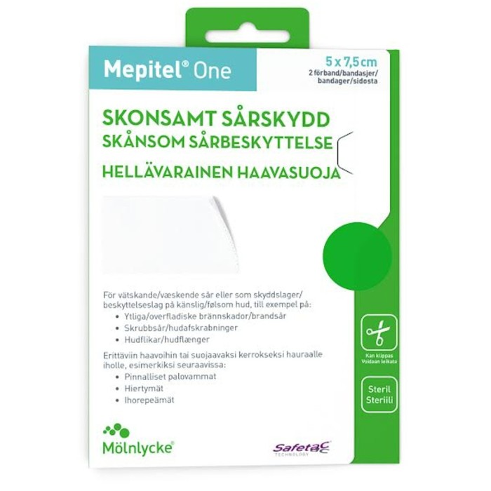Mölnlycke Health Care Mepitel Sårskydd 5 x 7,5 cm 2 st