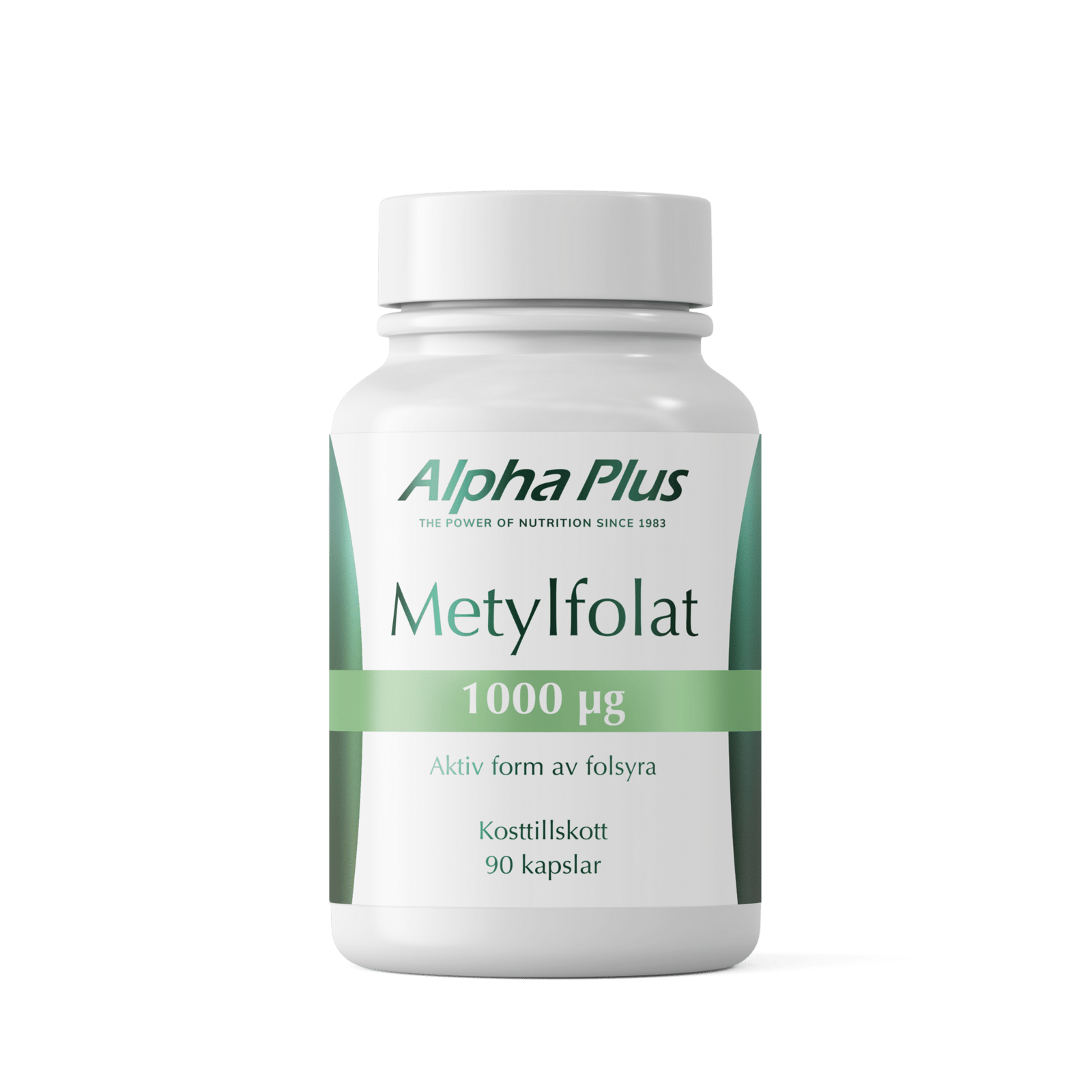 Alpha Plus Metylfolat 1000 µg 90 kapslar