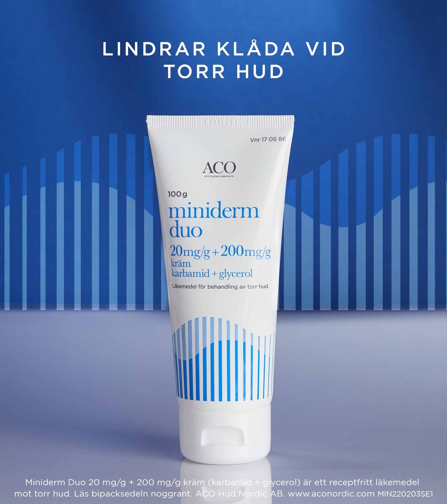 Miniderm Duo Kräm 2% Karbamid 20% Glycerol 100g