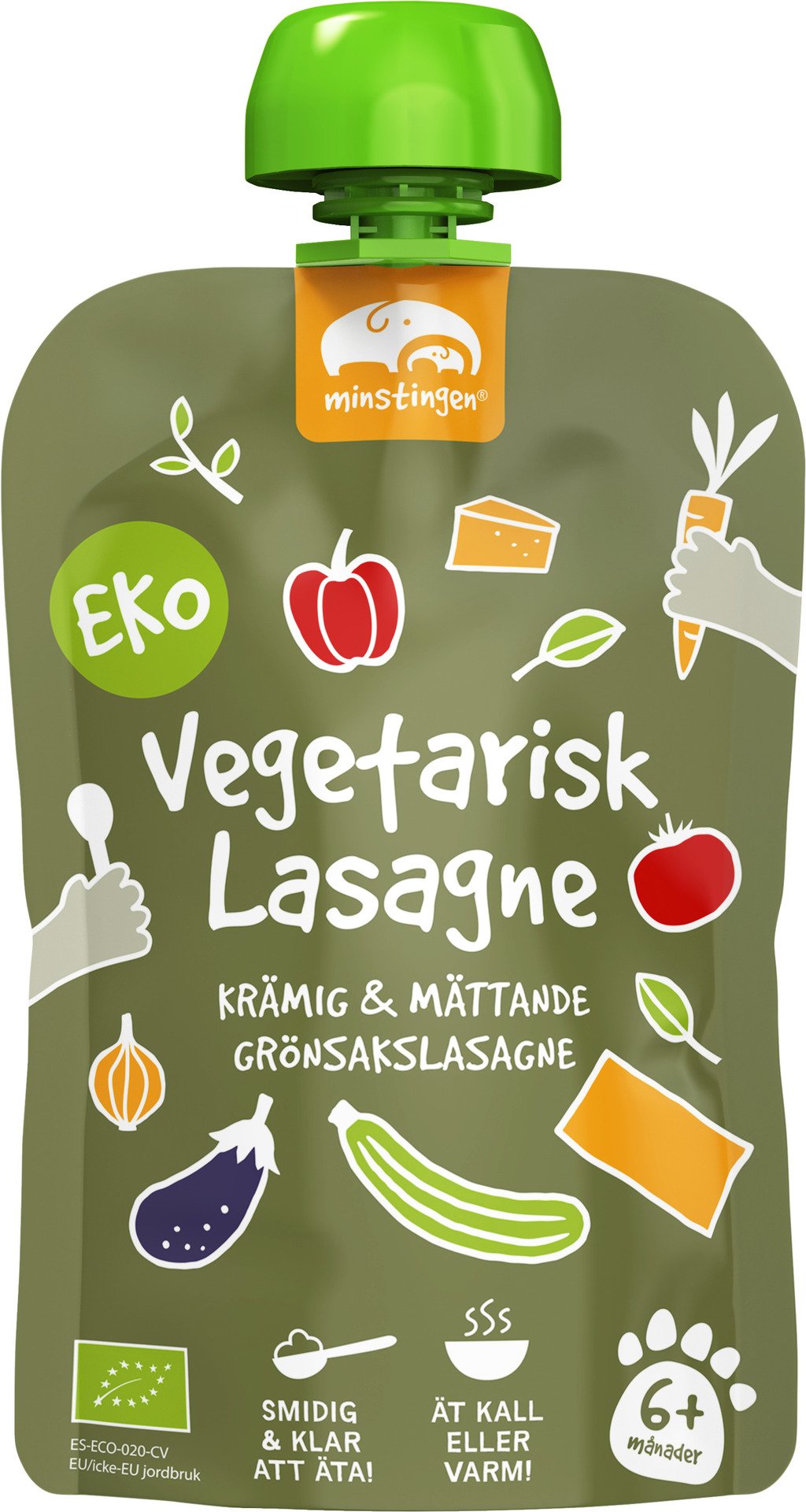 Minstingen Klämmis Vegetarisk Lasagne 120 g