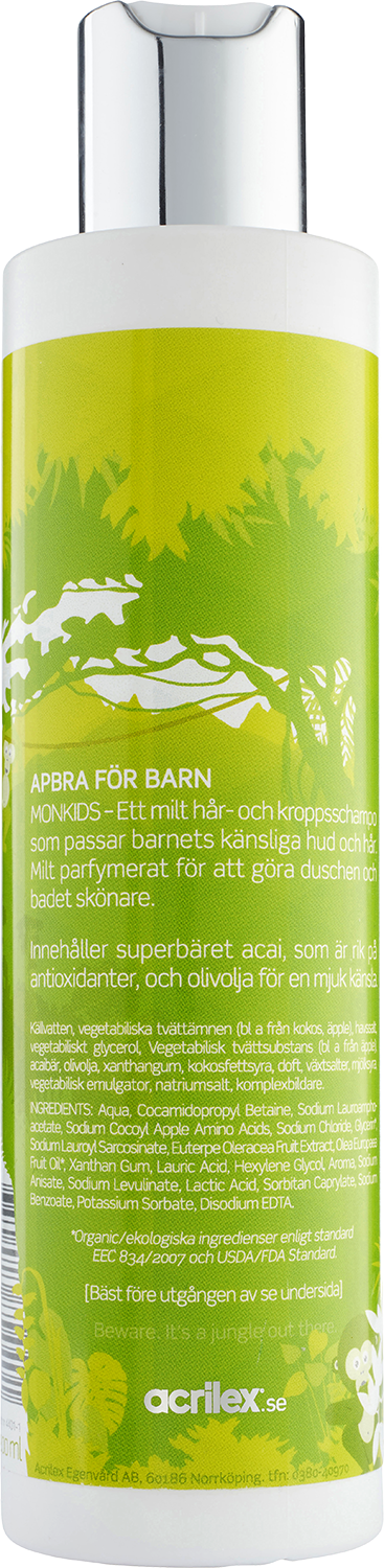 Monkids Naturliga Schampo & Tvål Barn 200 ml