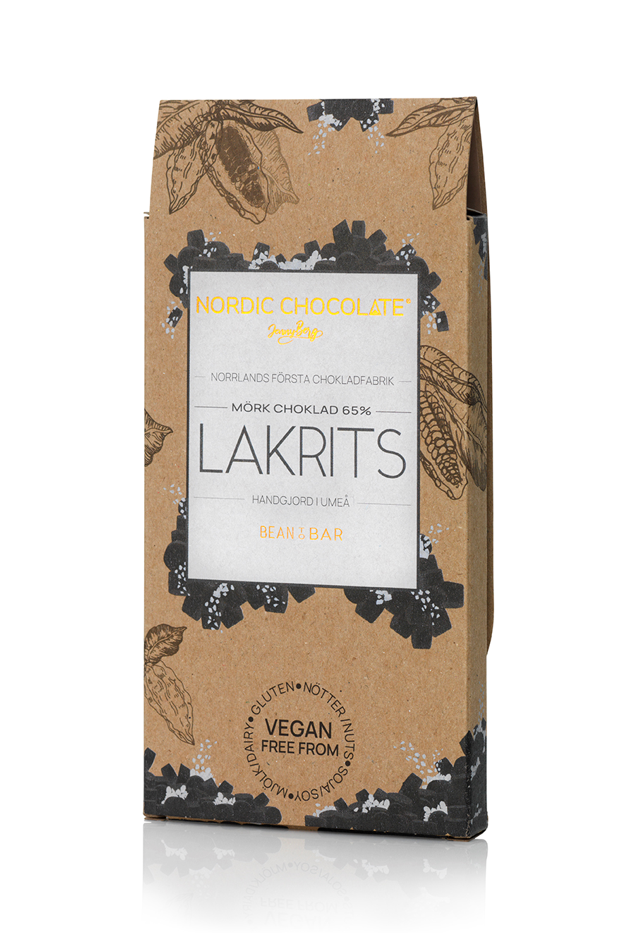 Vintage Plantations / Nordic Chocolate 65% Choklad Med Lakrits 90 g
