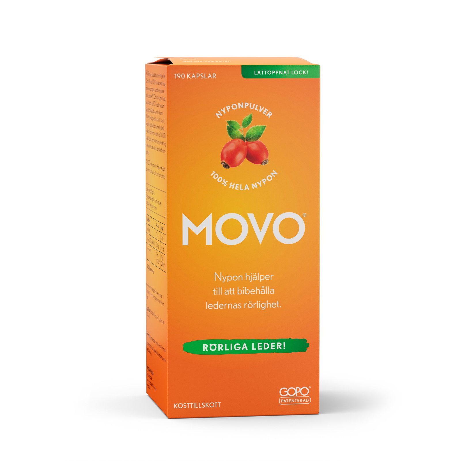 Movo Nyponpulver 190 st