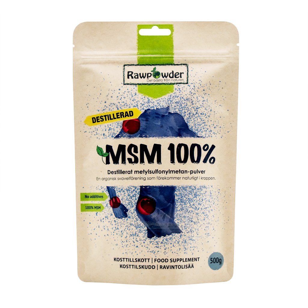 Rawpowder MSM 100% Destillerad 500 g