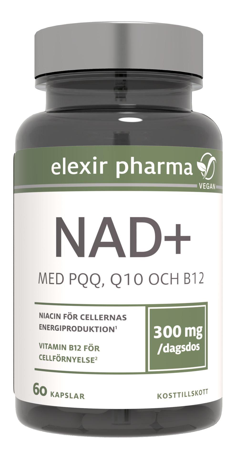 Elexir Pharma NAD+ 60 kapslar