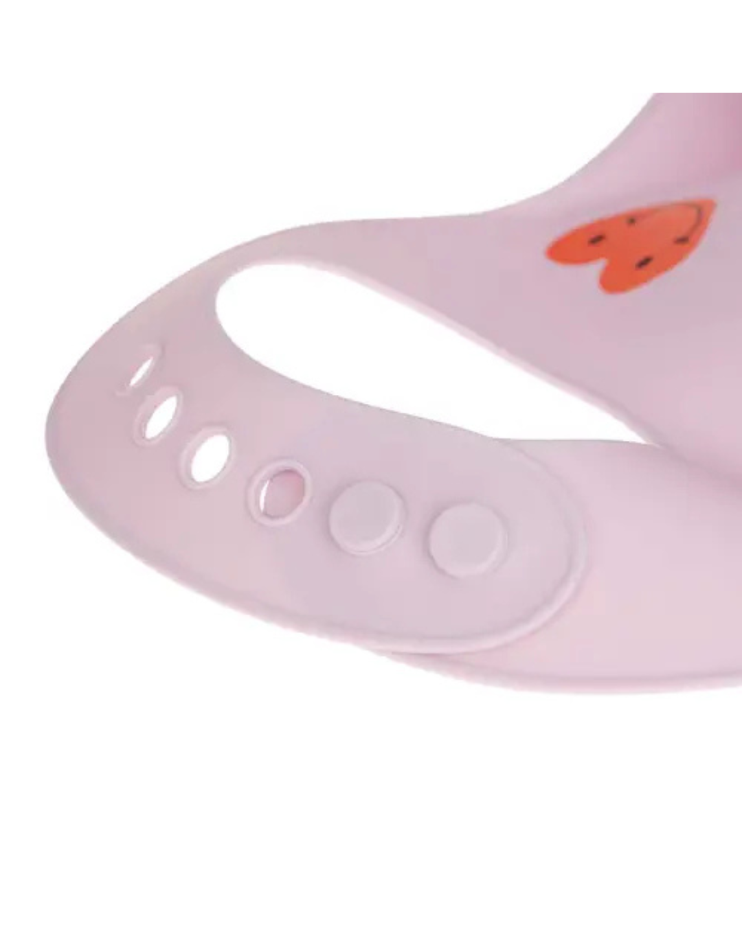 Lässig Haklapp i Silikon Happy Rascals Heart Lavender