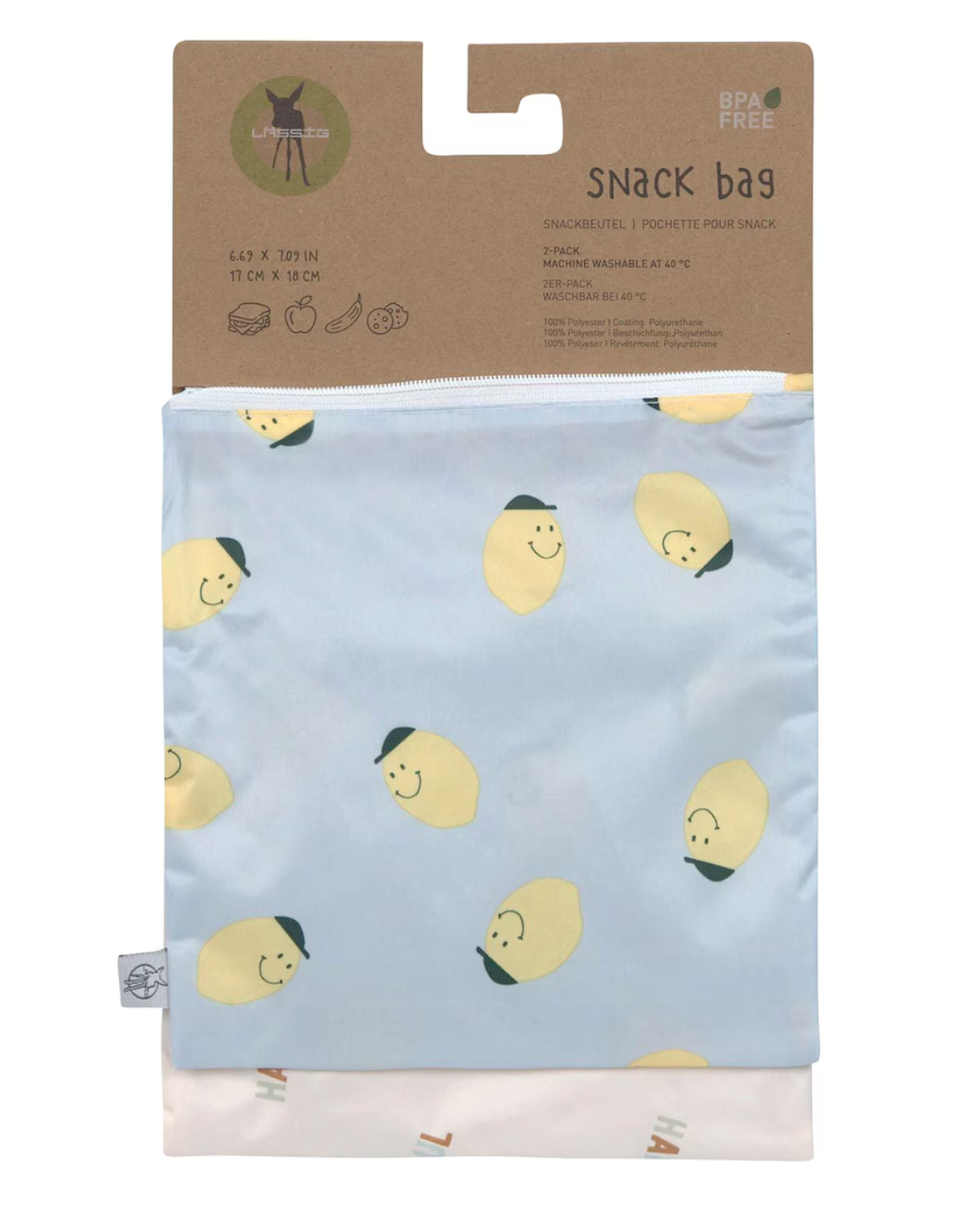 Lässig Snackpåse Happy Fruits Lemon 2 st