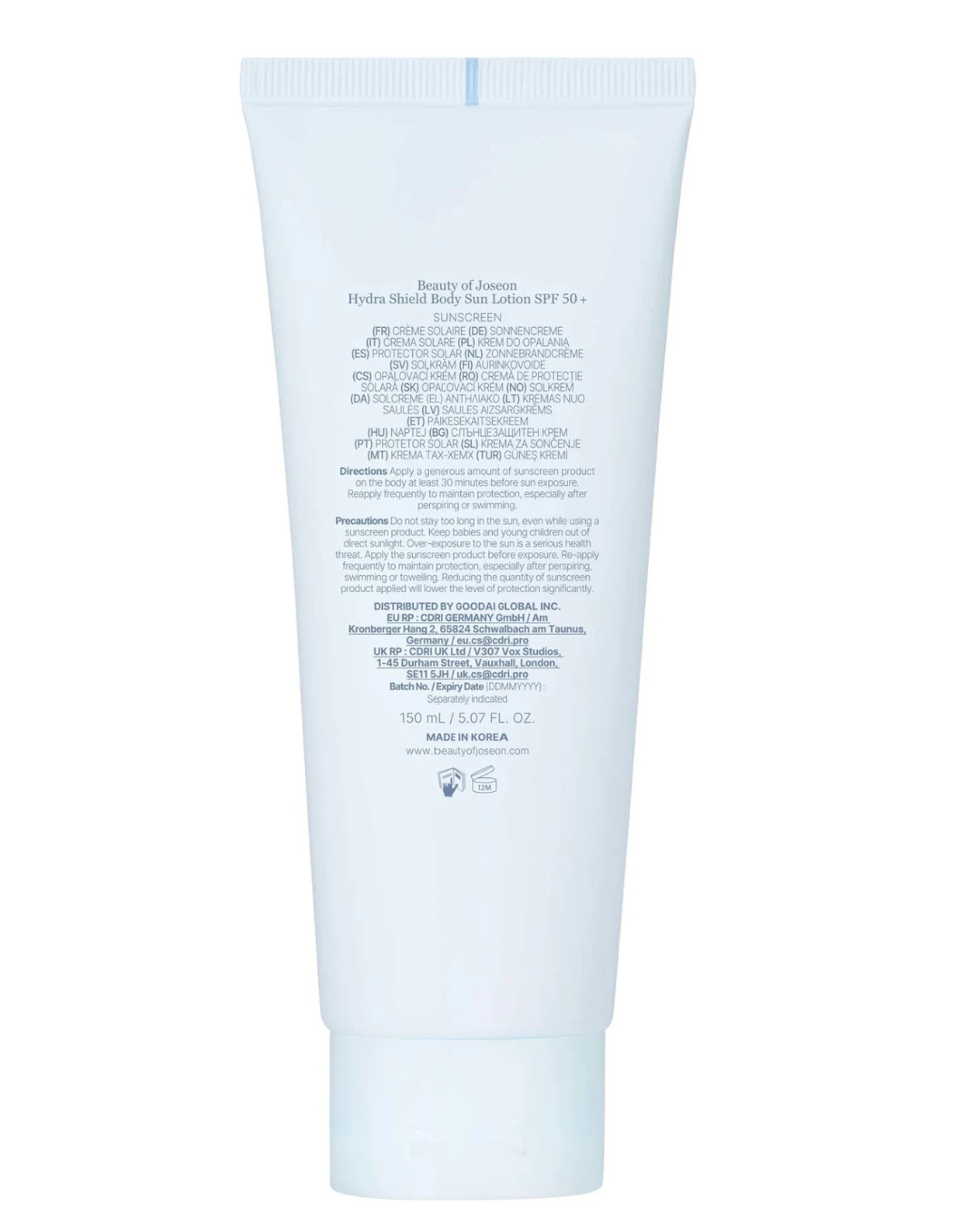 Beauty of Joseon Hydra Shield Face & Body Sun Lotion SPF50+ 150 ml