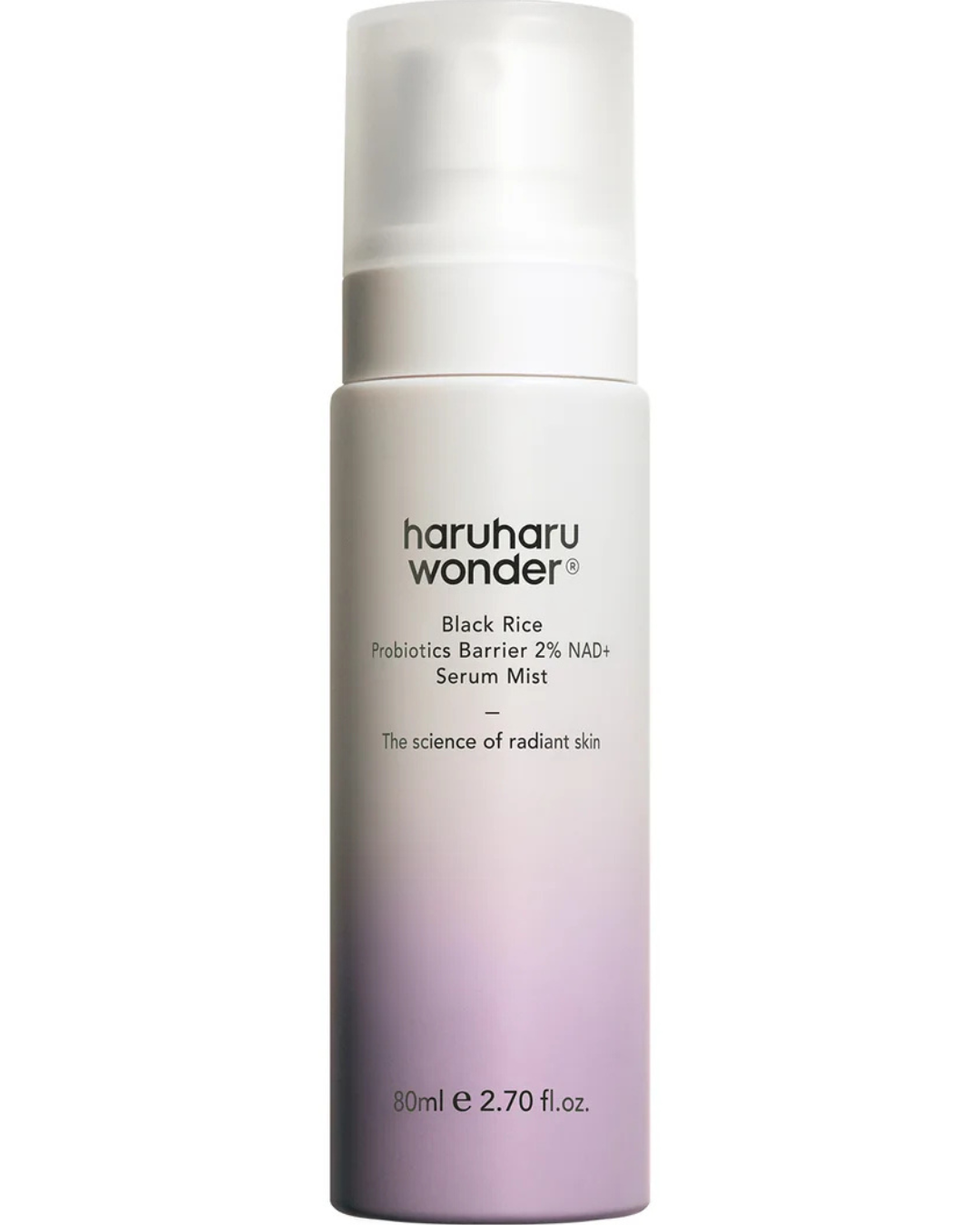 Haruharu Wonder Black Rice Probiotics Barrier 2% NAD+ Serum Mist 80 ml