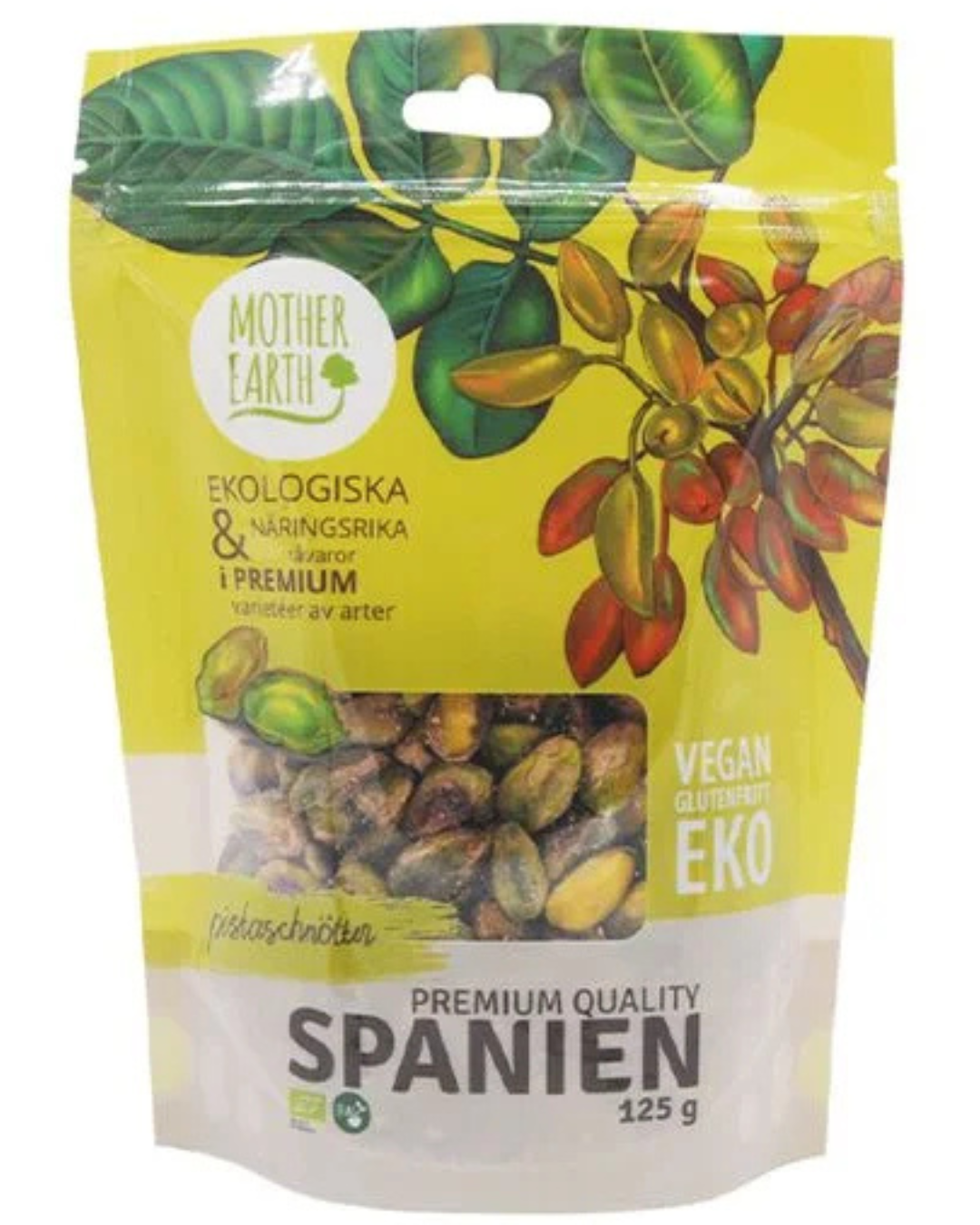 Mother Earth Pistaschnötter Eko 125 g