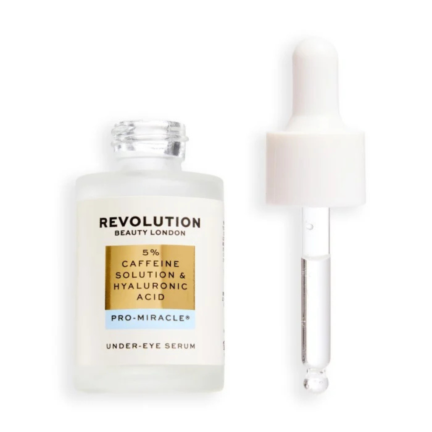 Revolution Pro Miracle 5% Caffeine Solution & Hyaluronic Acid Under Eye Serum 30ml