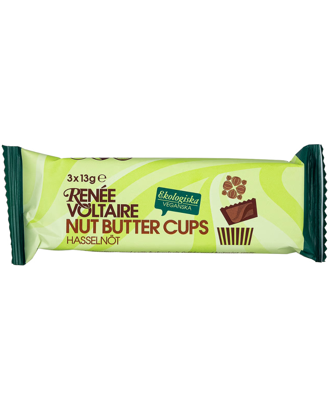 Renée Voltaire Nut Butter Cups - Hasselnöt 3 x 13 g EKO