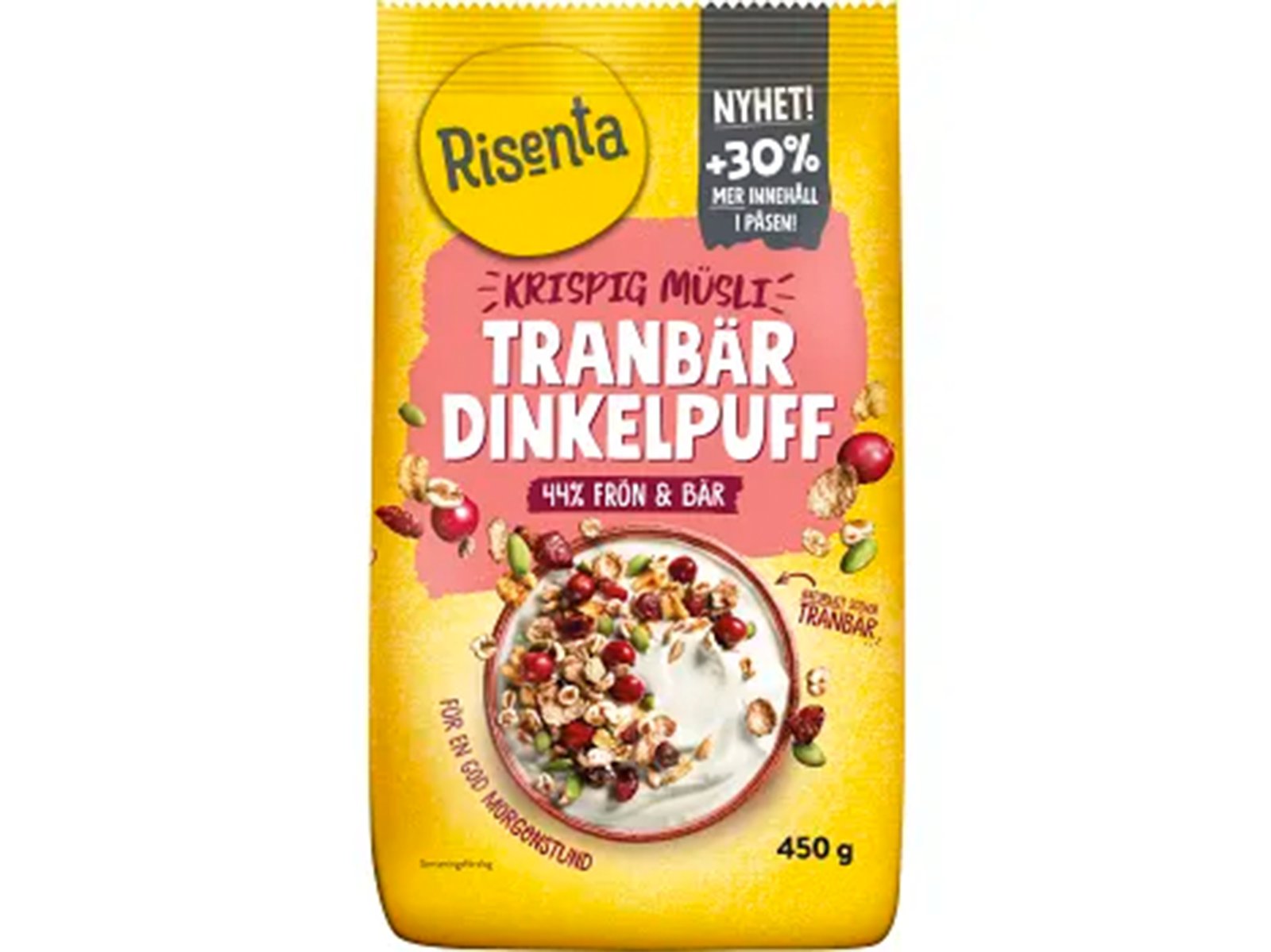 Risenta Krispig Müsli Tranbär 450 g