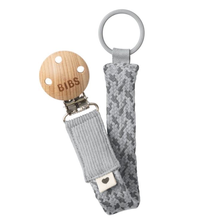BIBS Pacifier Braid Cloud/Iron 1 st