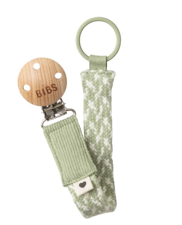 BIBS Pacifier Braid Sage/Ivory 1 st