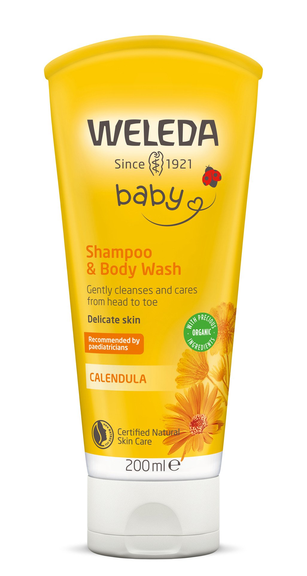 Weleda Calendula Shampoo & Body Wash 200 ml