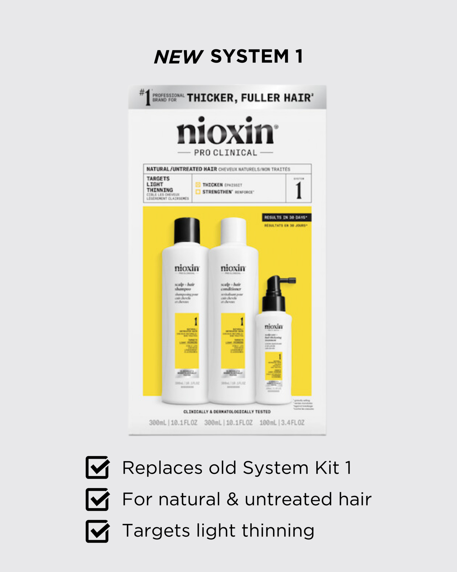 Nioxin System 1 Trial Kit 350 ml