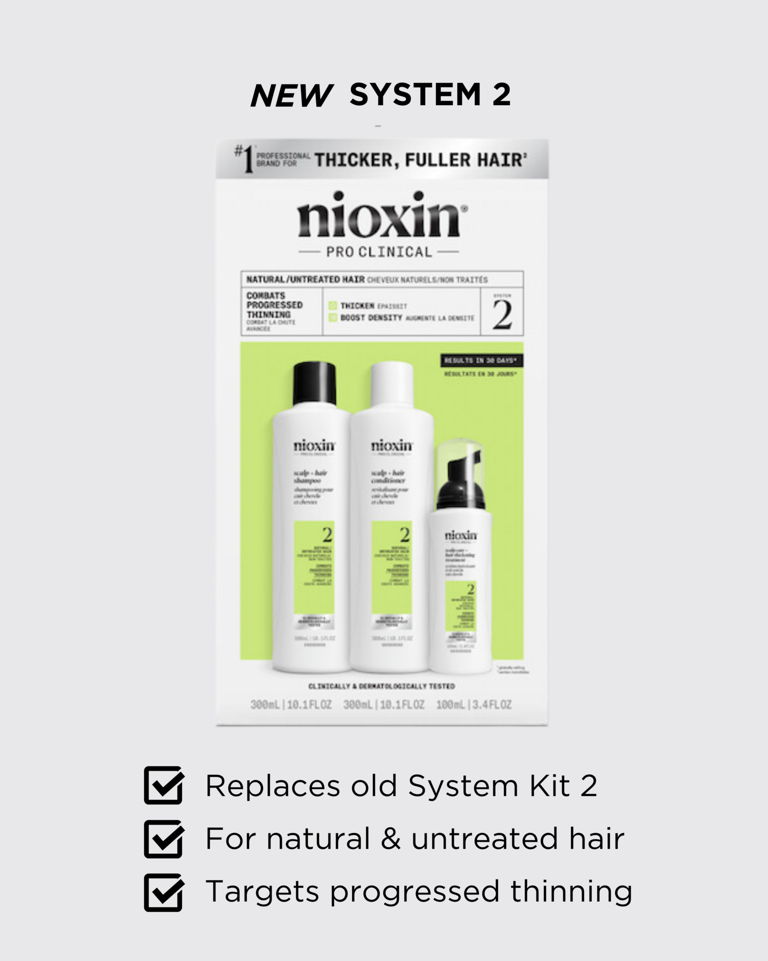Nioxin System 2 Trial Kit 340 ml