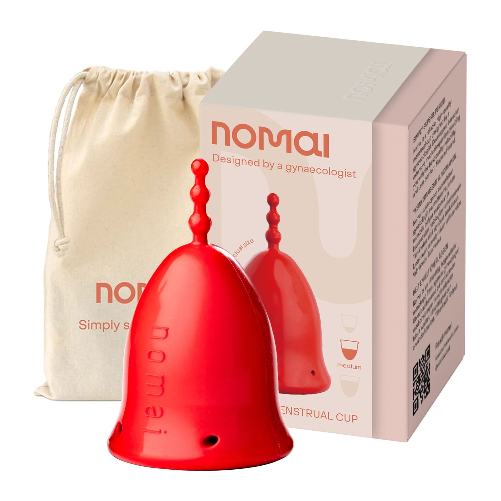 Nomai Menstrual Cup M Red 1 st