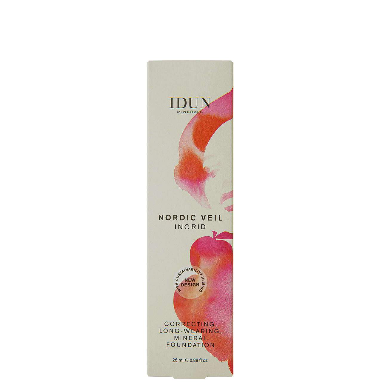 IDUN Minerals Liquid Mineral Foundation Nordic Veil Ingrid Cool Medium 26 ml