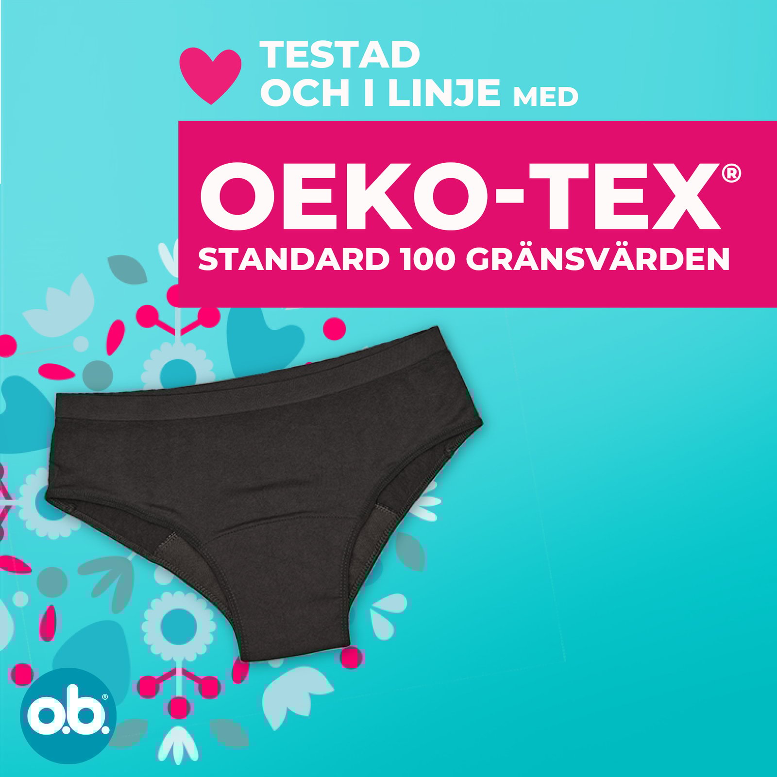 O.B. Period Pants Teens Menstrosa 1 st