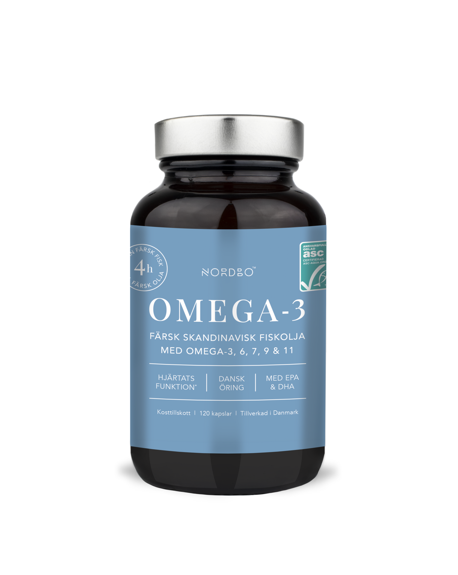 Nordbo Omega-3 120 kapslar