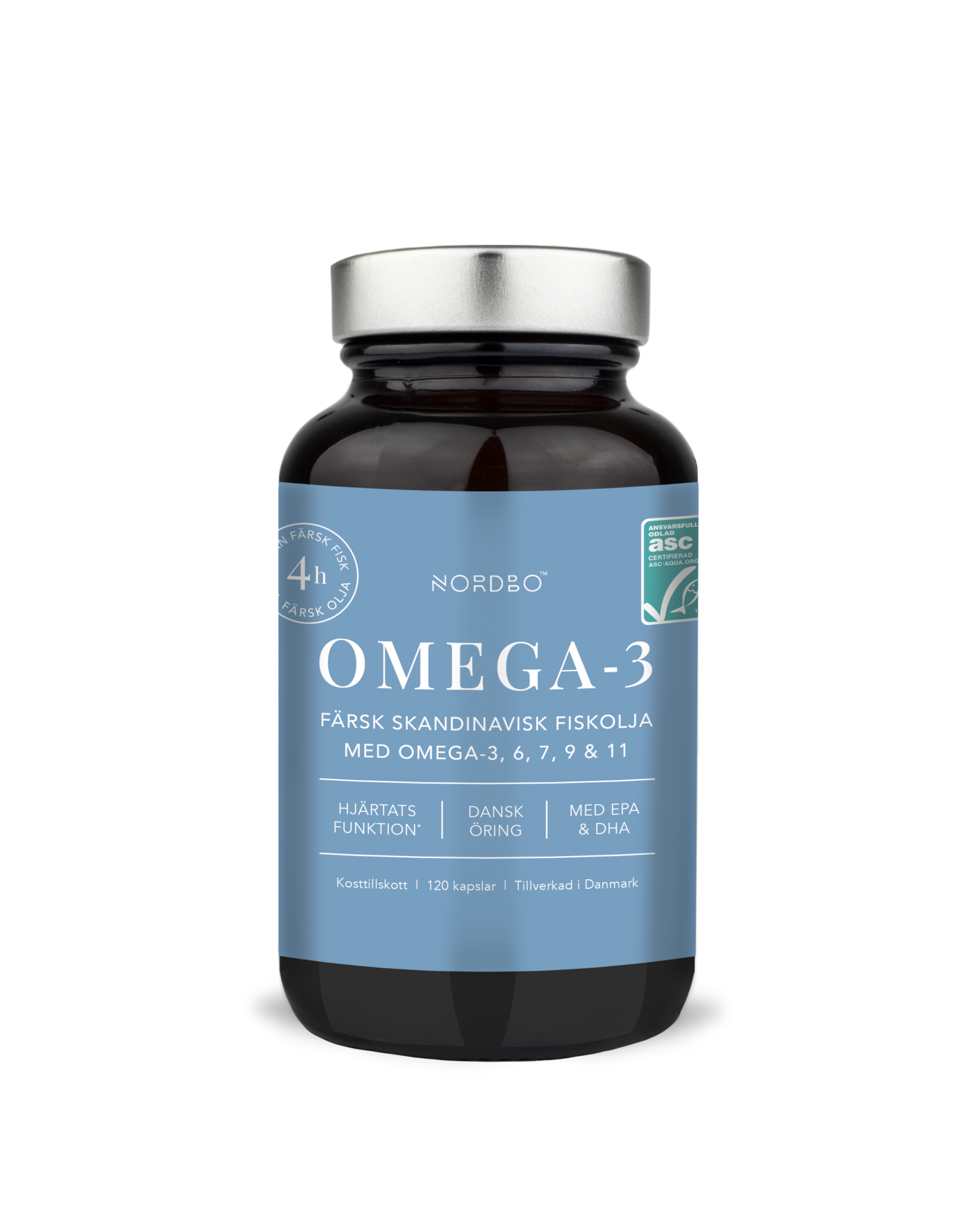 Nordbo Omega-3 120 kapslar
