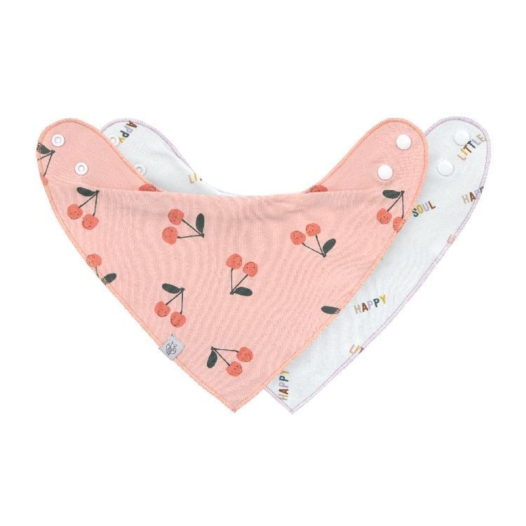 Lässig Dregellapp Bandana/Cowl-Neck Happy Fruits Cherry 2 st