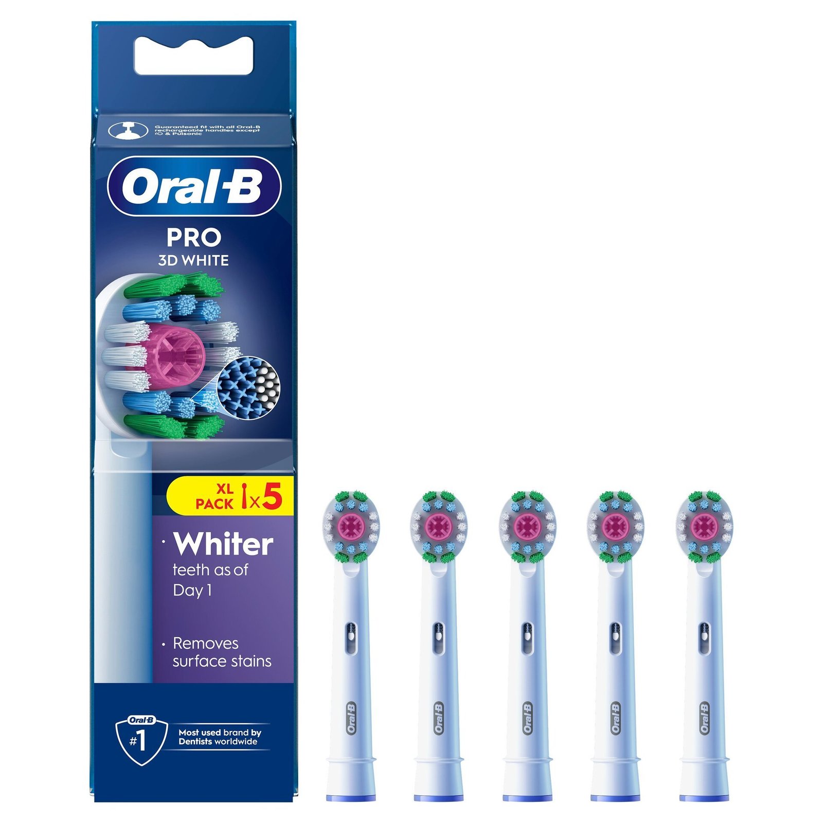 Oral-B 3D White Tandborsthuvuden 5-pack