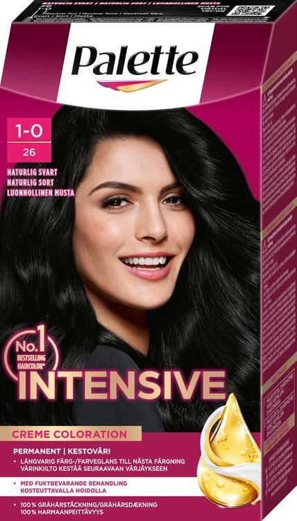 Palette Intensive Creme Coloration 1-0 Naturlig Svart