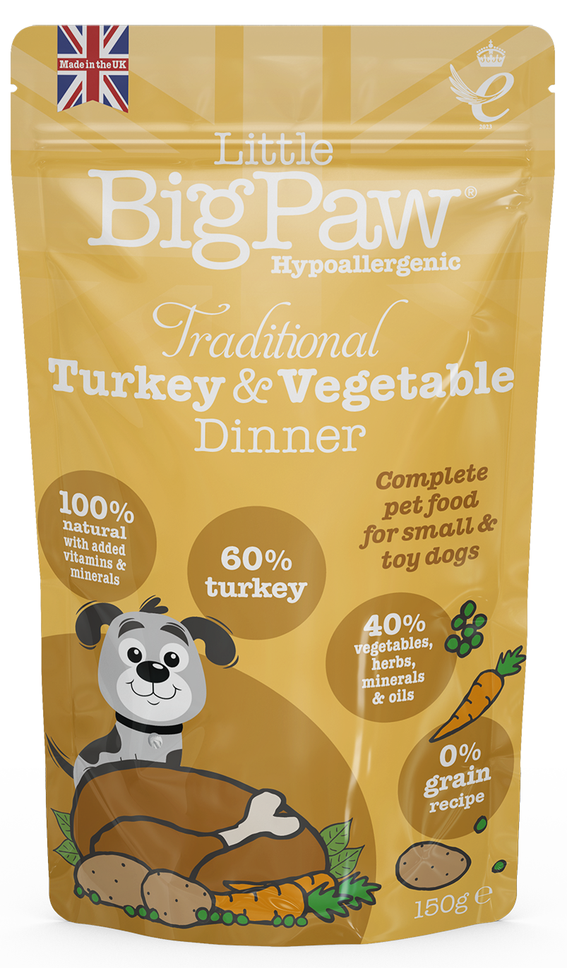 Little BigPaw Traditional Turkey & Vegetable Dinner 150 g