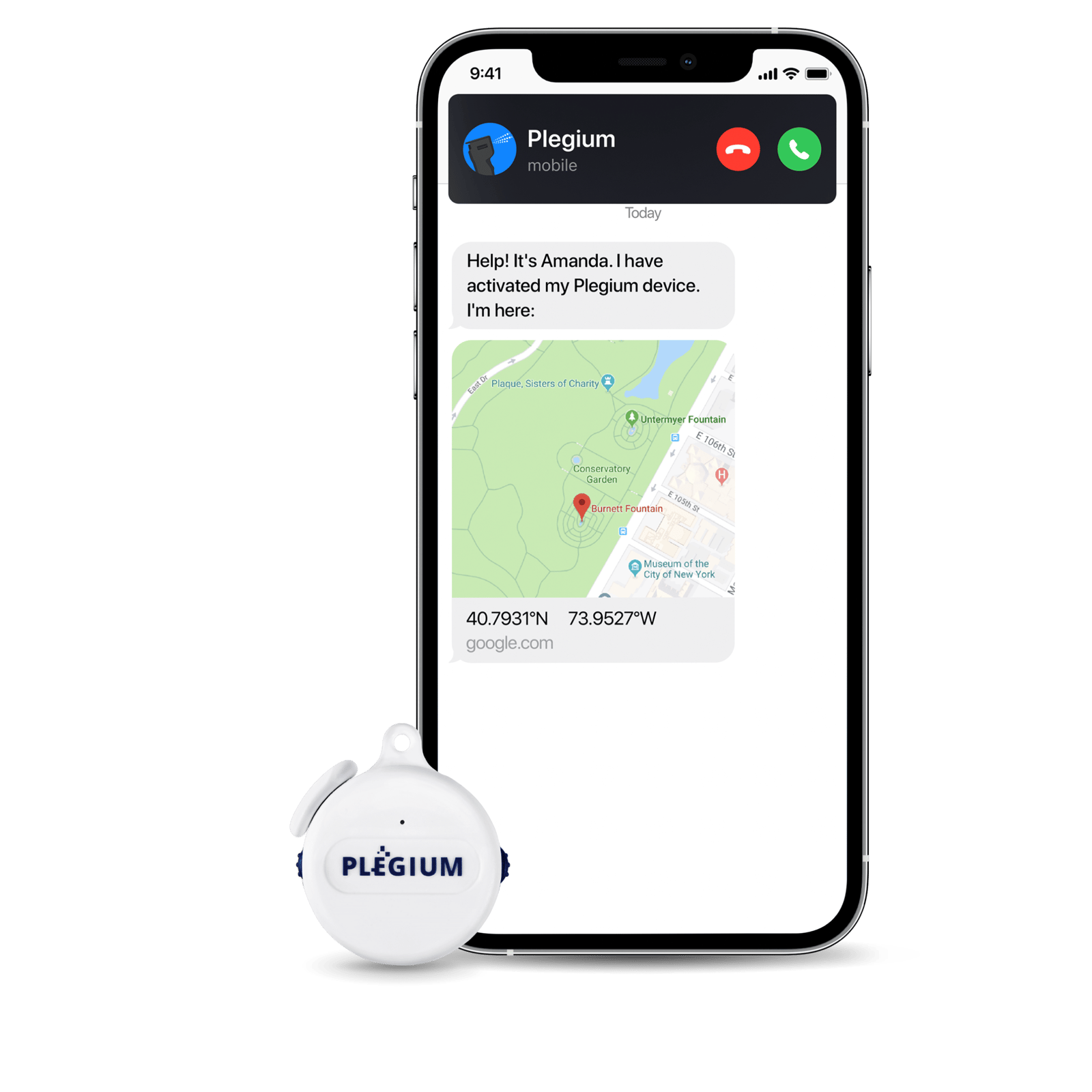 Plegium Smart Emergency Button Wearable 1 st