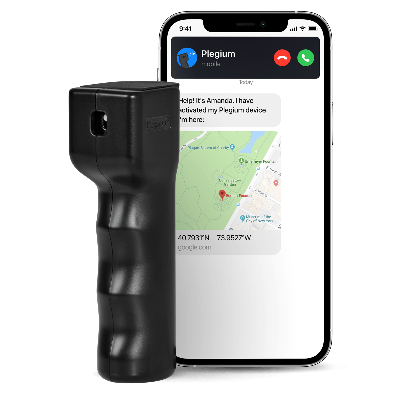 Plegium Smart Mini Försvarsspray Svart 1 st