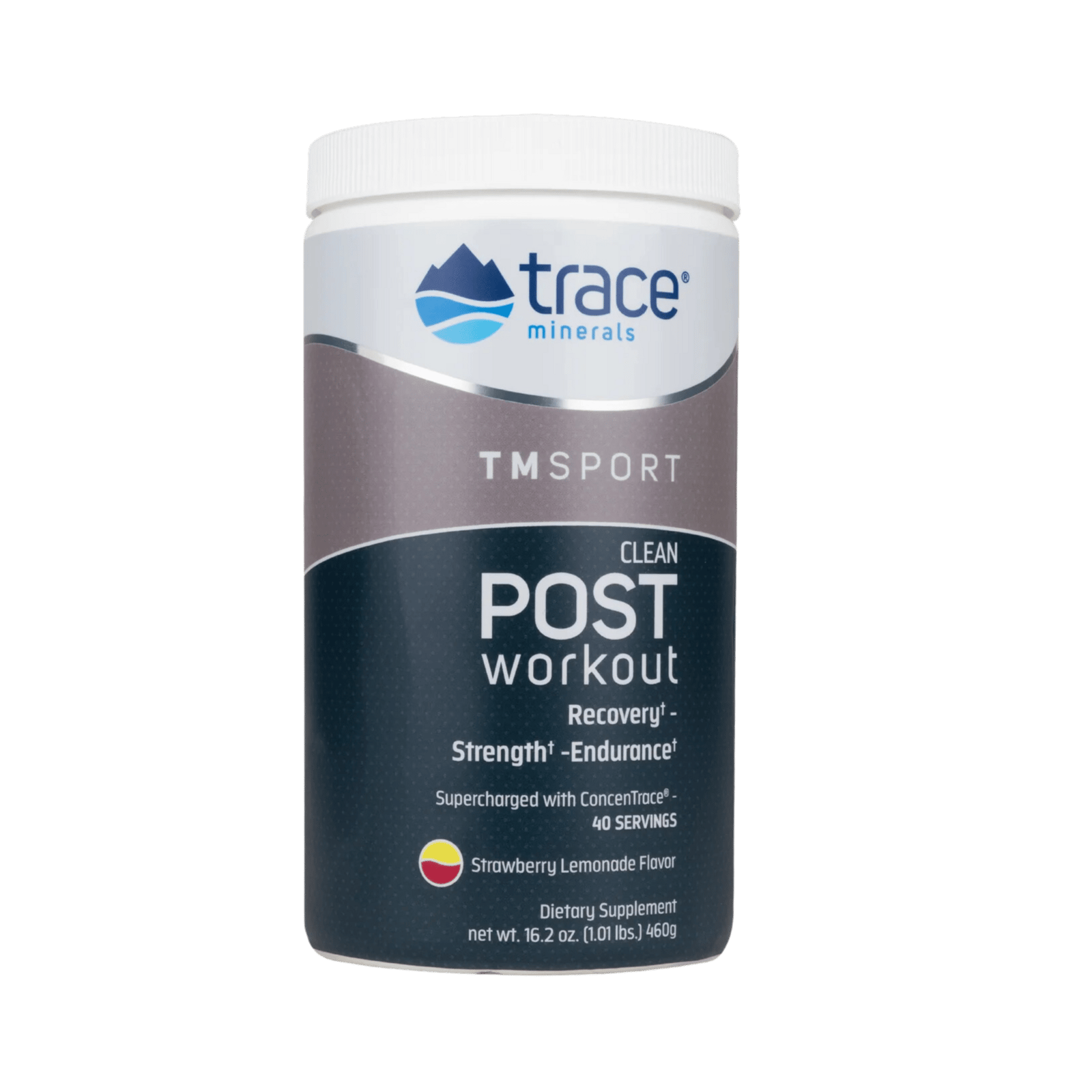 Trace Minerals TM Sport Clean Post Workout Strawberry Lemonade 460 g