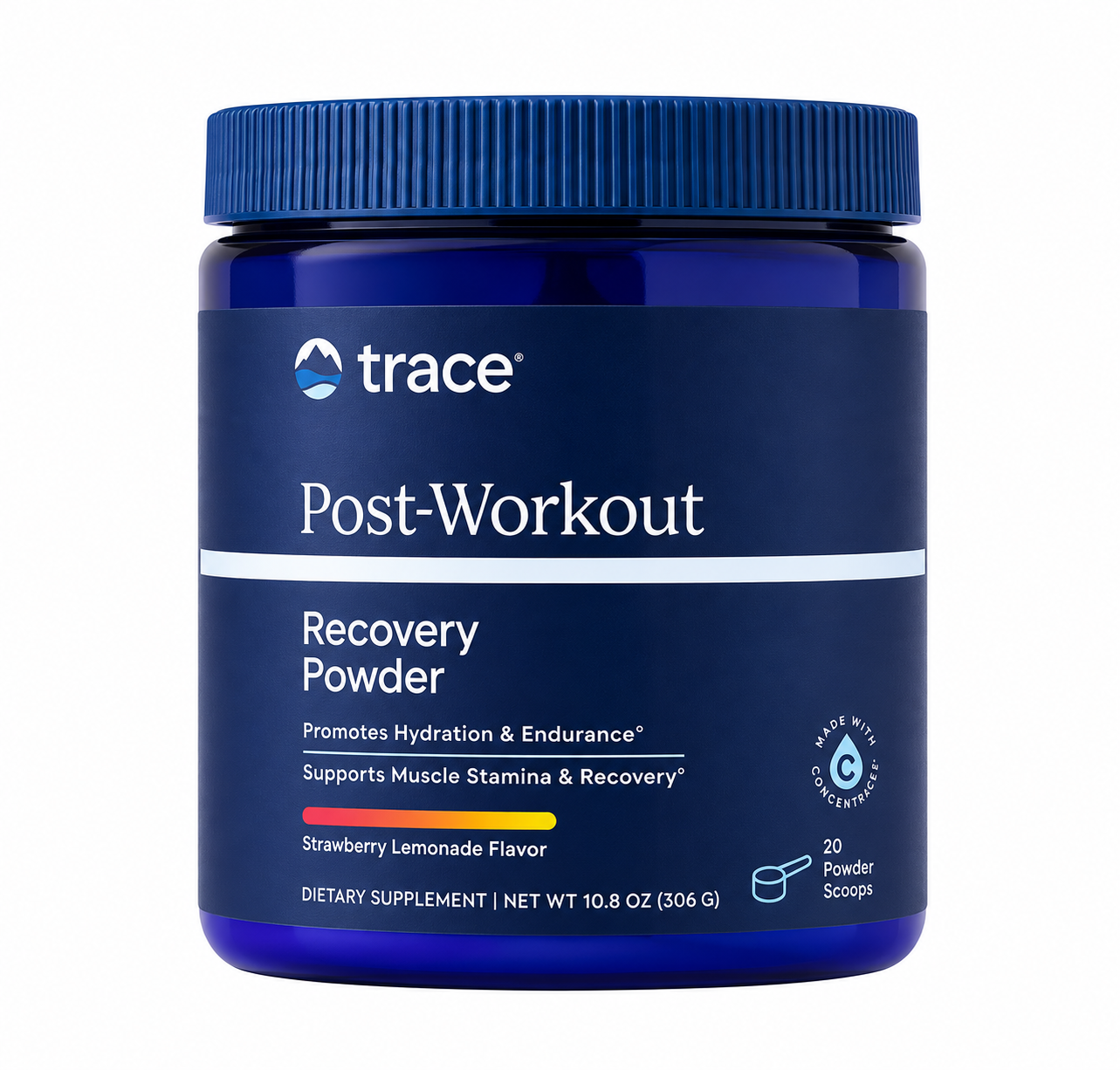 Trace Minerals TM Sport Clean Post Workout Strawberry Lemonade 306 g
