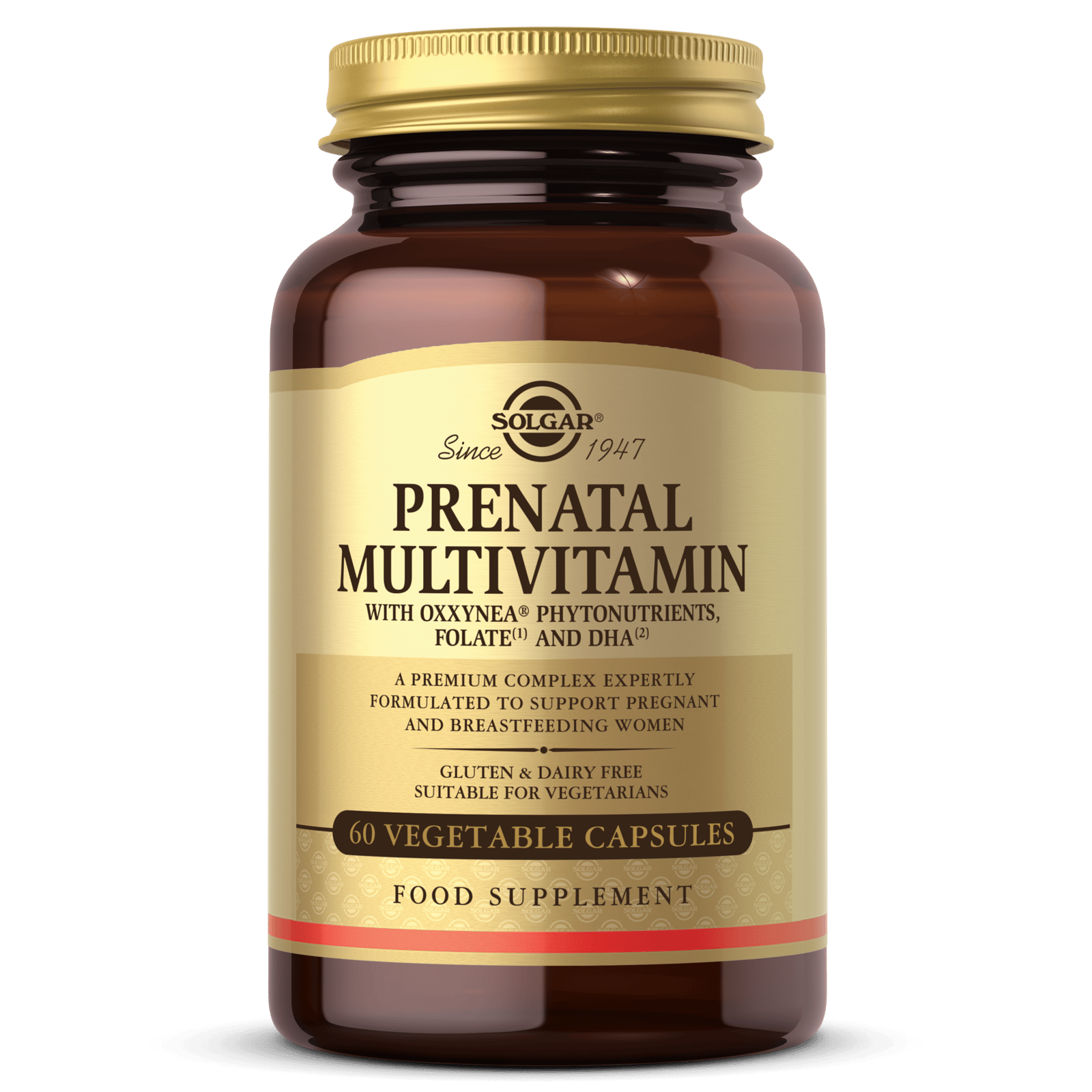 Solgar Prenatal Multivitamin w Oxxynea Phytonutrients för Graviditet 60 kaps