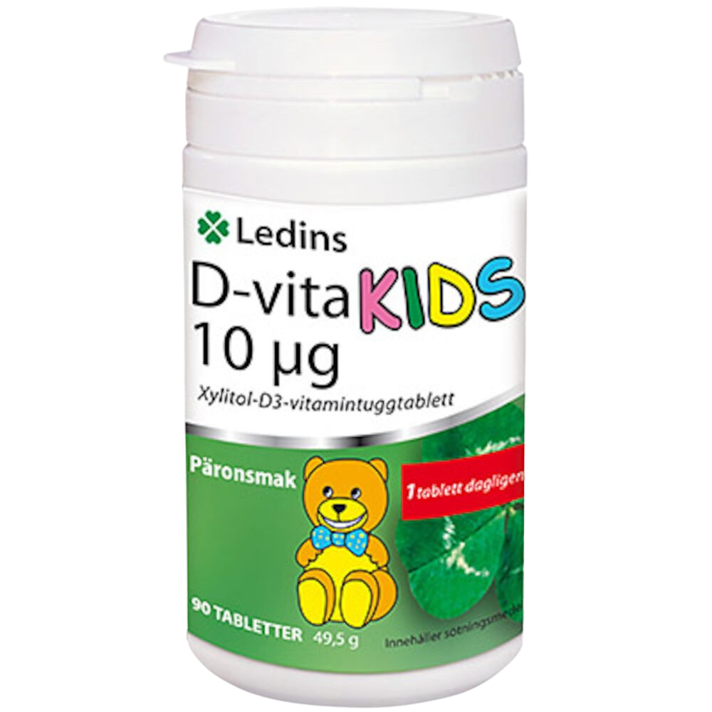 Ledins D-vita Kids 10µg 90 tabletter