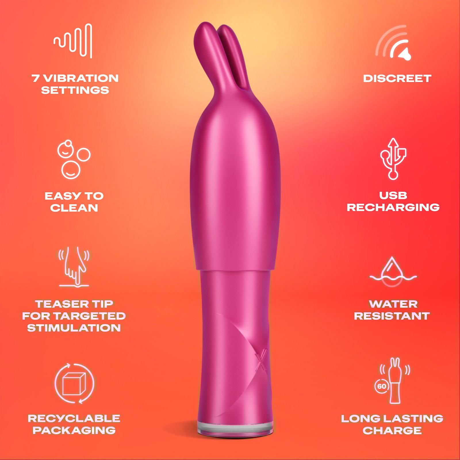 Durex Play 2 in 1 Vibrator och Teaser Tip