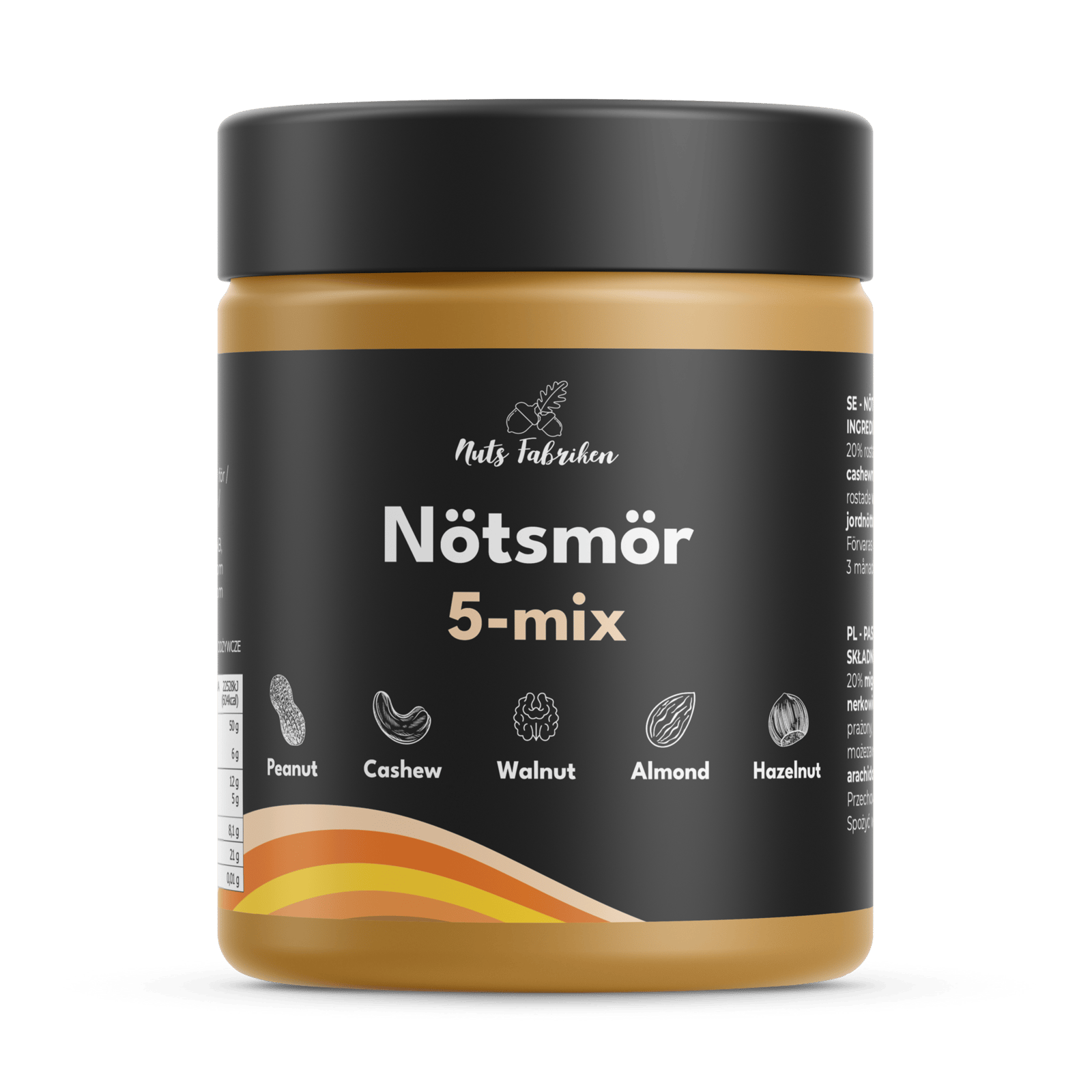 Nuts Fabriken Nötsmör 5-mix 1 kg