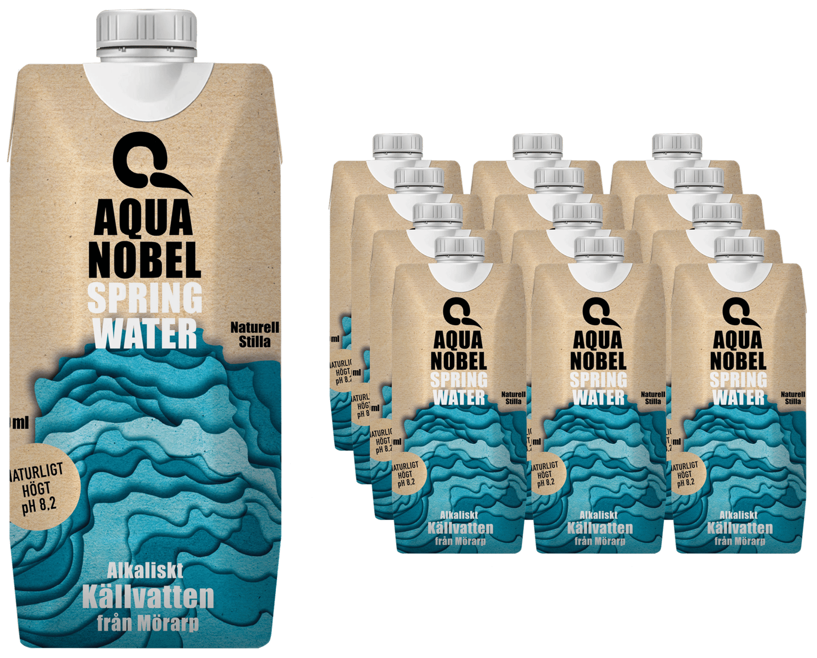 Aqua Nobel Alkaliskt Källvatten 12-pack