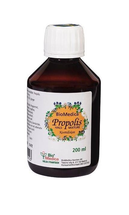 BioMedica Propolis Halsmixtur 200 ml