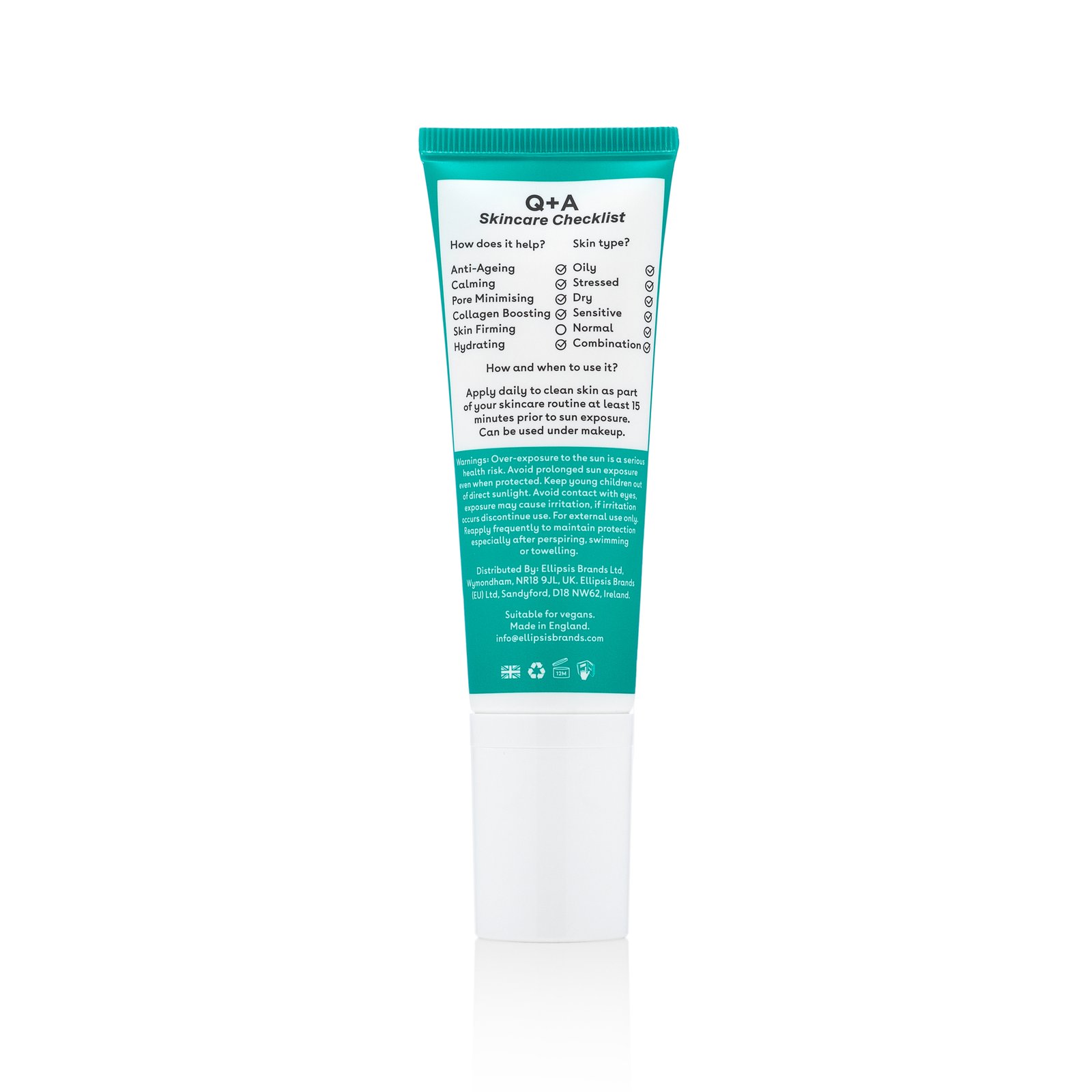 Q+A Niacinamide SPF50 Balancing Face Sunscreen 50 ml