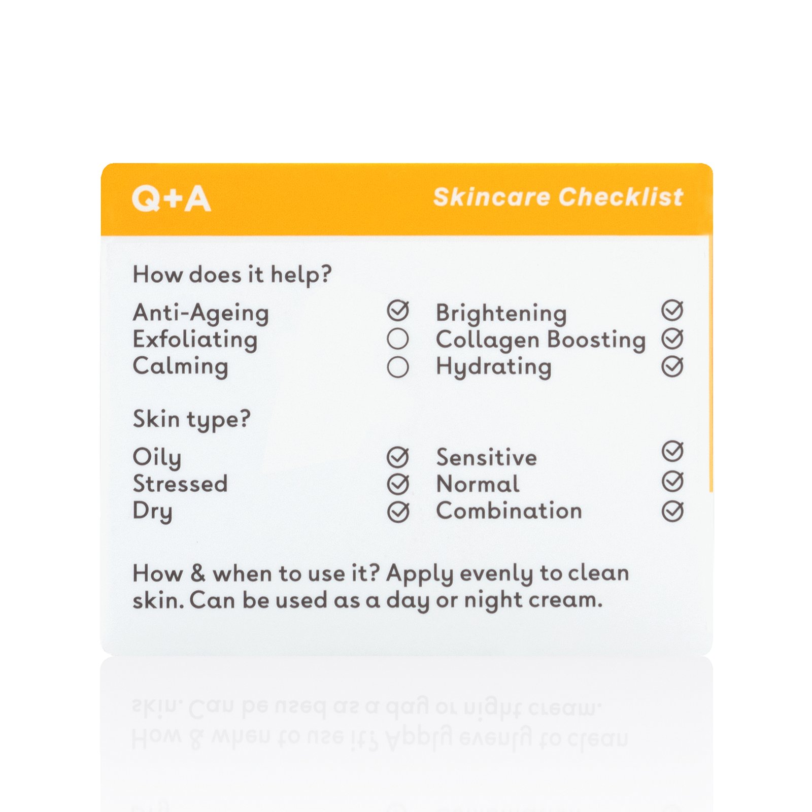 Q+A Vitamin C Radiance Face Cream 50 g