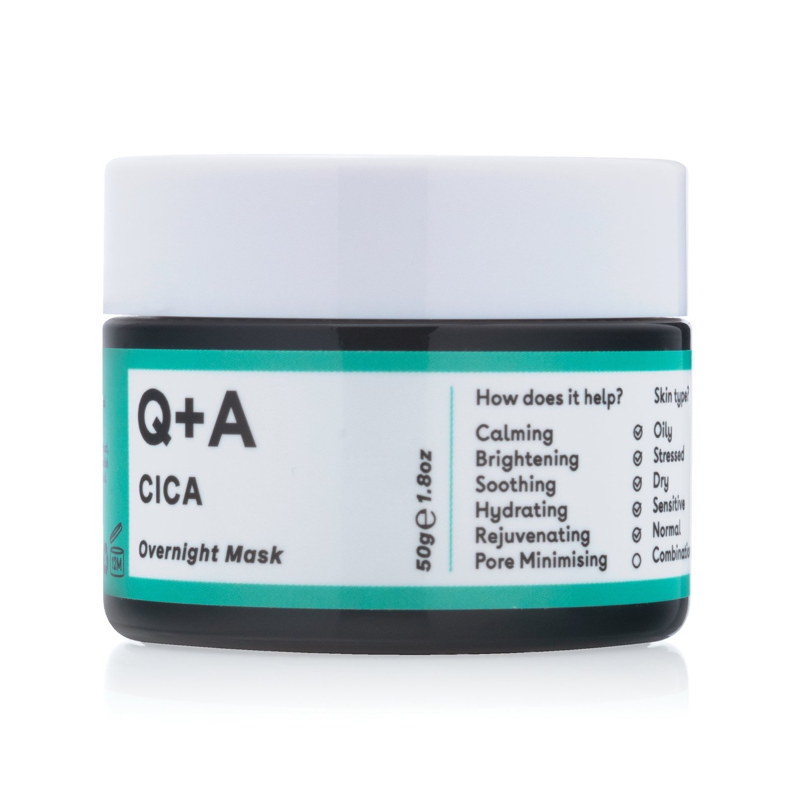 Q+A Cica Overnight Face Mask 50 g