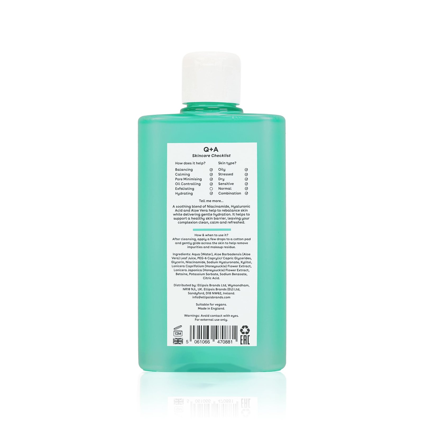 Q+A Niacinamide Balancing Toner 150 ml