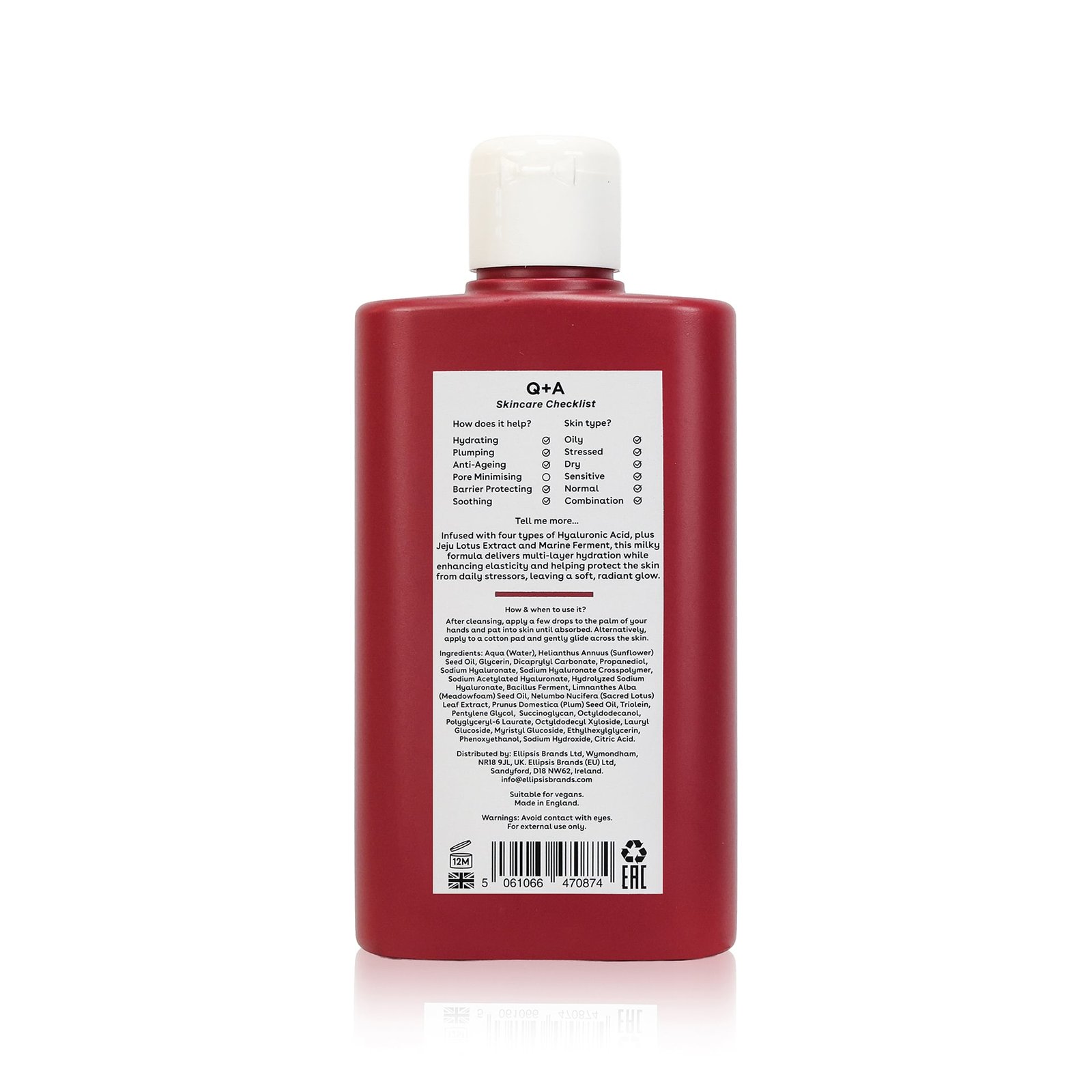 Q+A Hyaluronic Acid Milky Toner 150 ml