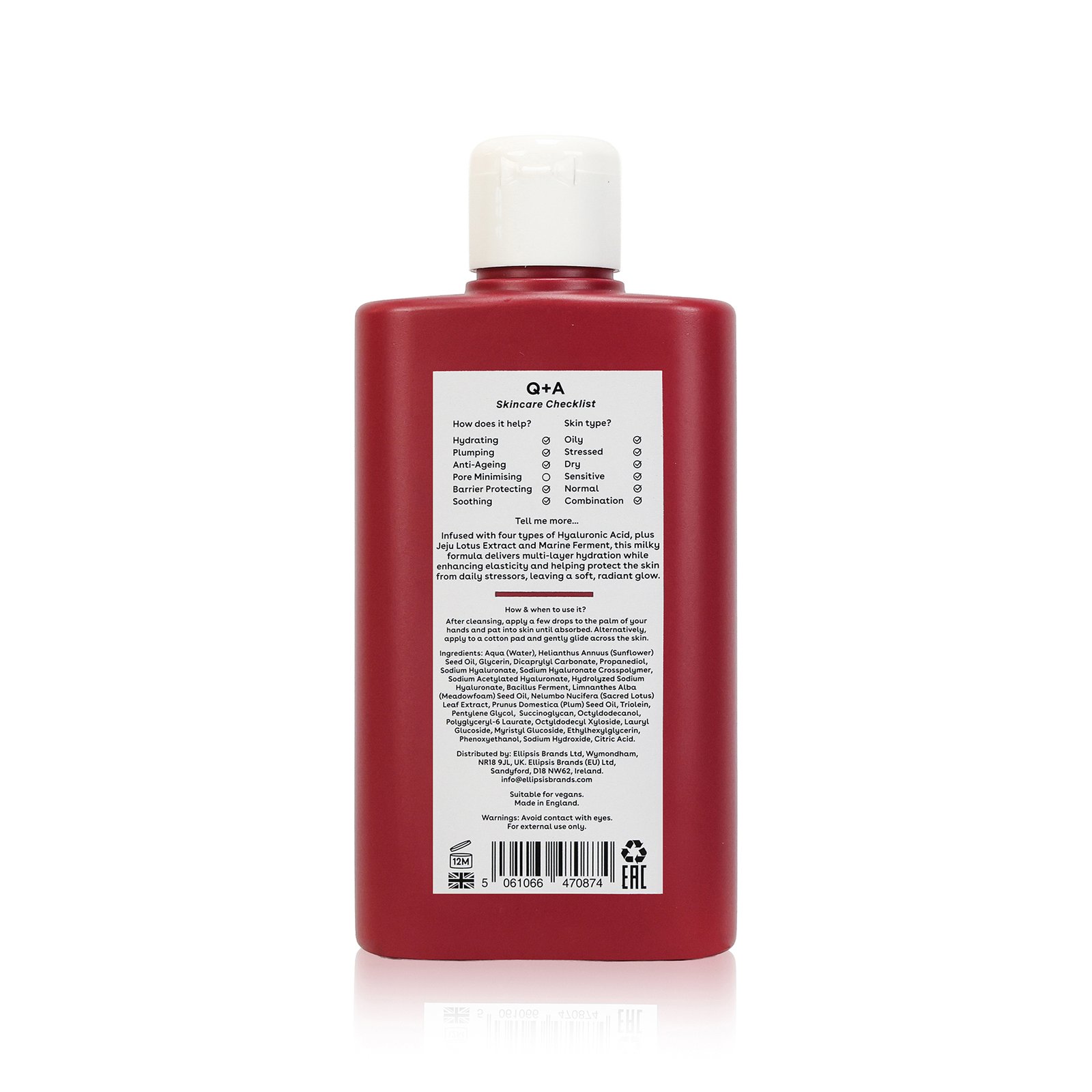Q+A Hyaluronic Acid Milky Toner 150 ml