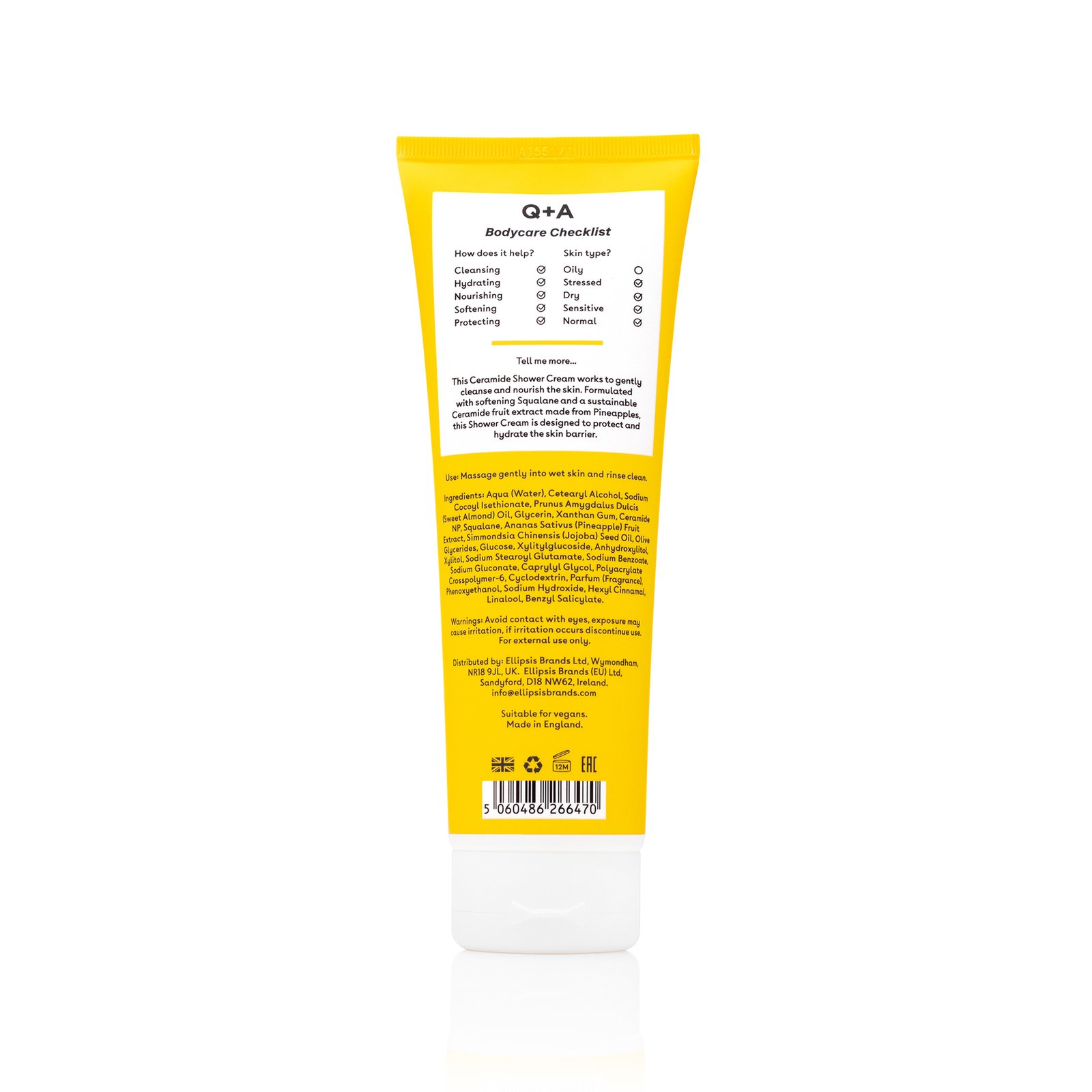 Q+A Ceramide Shower Cream 250ml