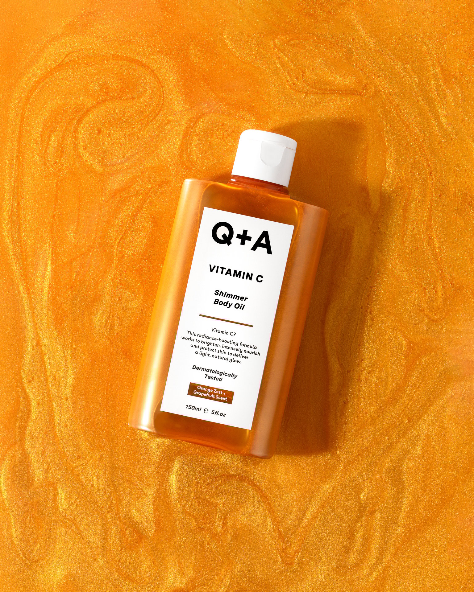 Q+A Vitamin C Shimmer Body Oil 150 ml