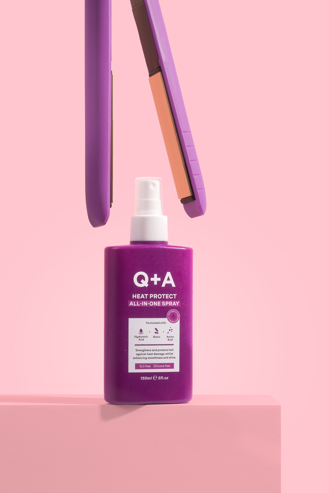 Q+A Heat Protect Hair Mist 150 ml